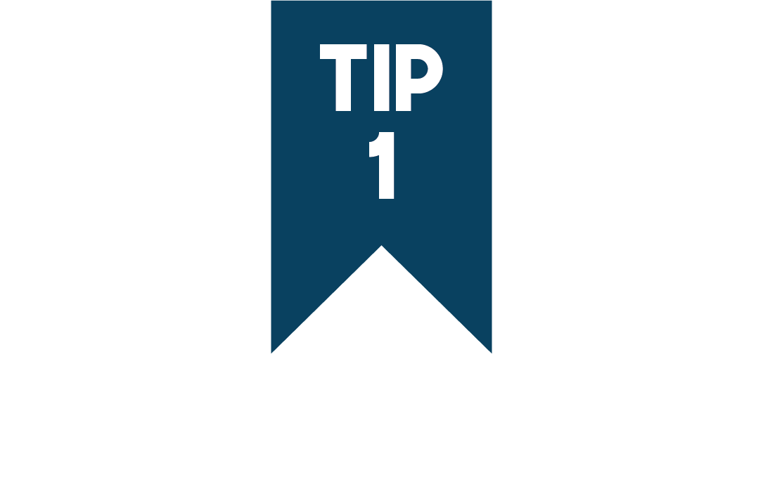Tip 1 blauw